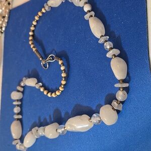 White agate necklace